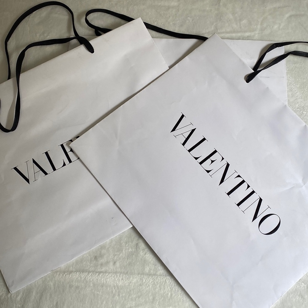 Bundle of Valentino Shopping Paper Bags
